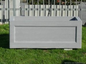 Concrete trough planter - indent