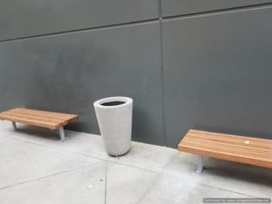 Crucible concrete planter