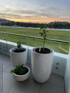 Crucible planters in lightweight GRC